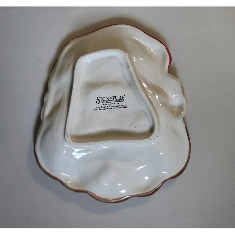 Vintage Signature House Collection Puppy Canape Holiday‎ Christmas Plate